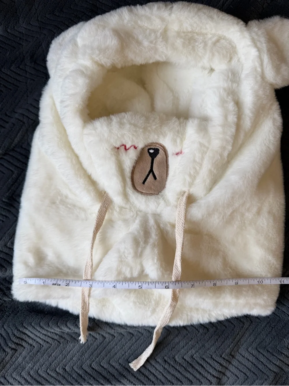 Cute Teddy Bear Plush Hoodie with Ears